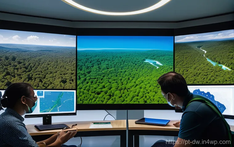 자연보호구역 모니터링과 기술 혁신 - **Prompt 1: Aerial Guardians of the Forest**
    "An intricate, modern drone, equipped with advanced...