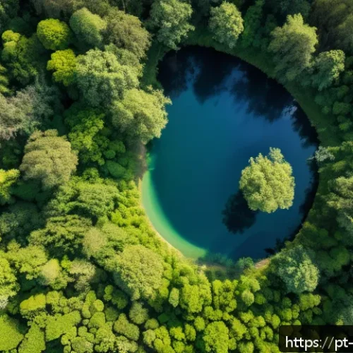 Home 15 자연보호구역 모니터링을 위한 문서 작성법 - A high-resolution aerial view of a lush, protected forest area captured by a drone equipped with mul...